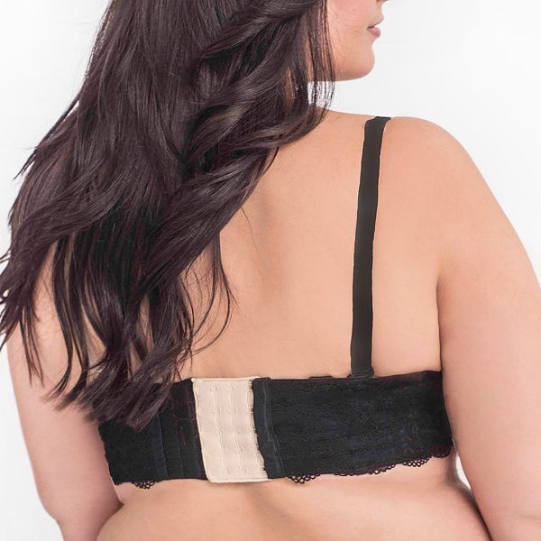 YOURS Curve Plus Size 3 PACK Black & White Bra Extenders
