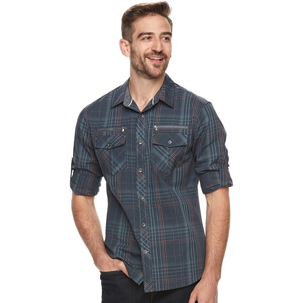 Men's Rock & Republic Plaid Button-Down Shirt