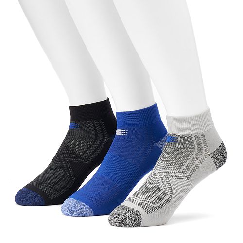 Men's PowerSox by GOLDTOE 3-pack Tech Series Tactel Low-Cut Socks