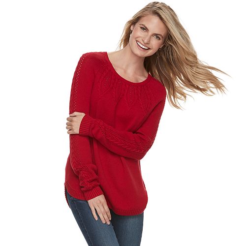 Women's SONOMA Goods for Life™ Cable Knit Sweater