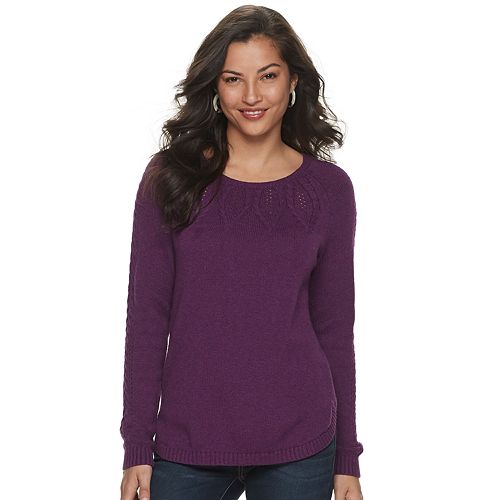 Women's SONOMA Goods for Life™ Cable Knit Sweater