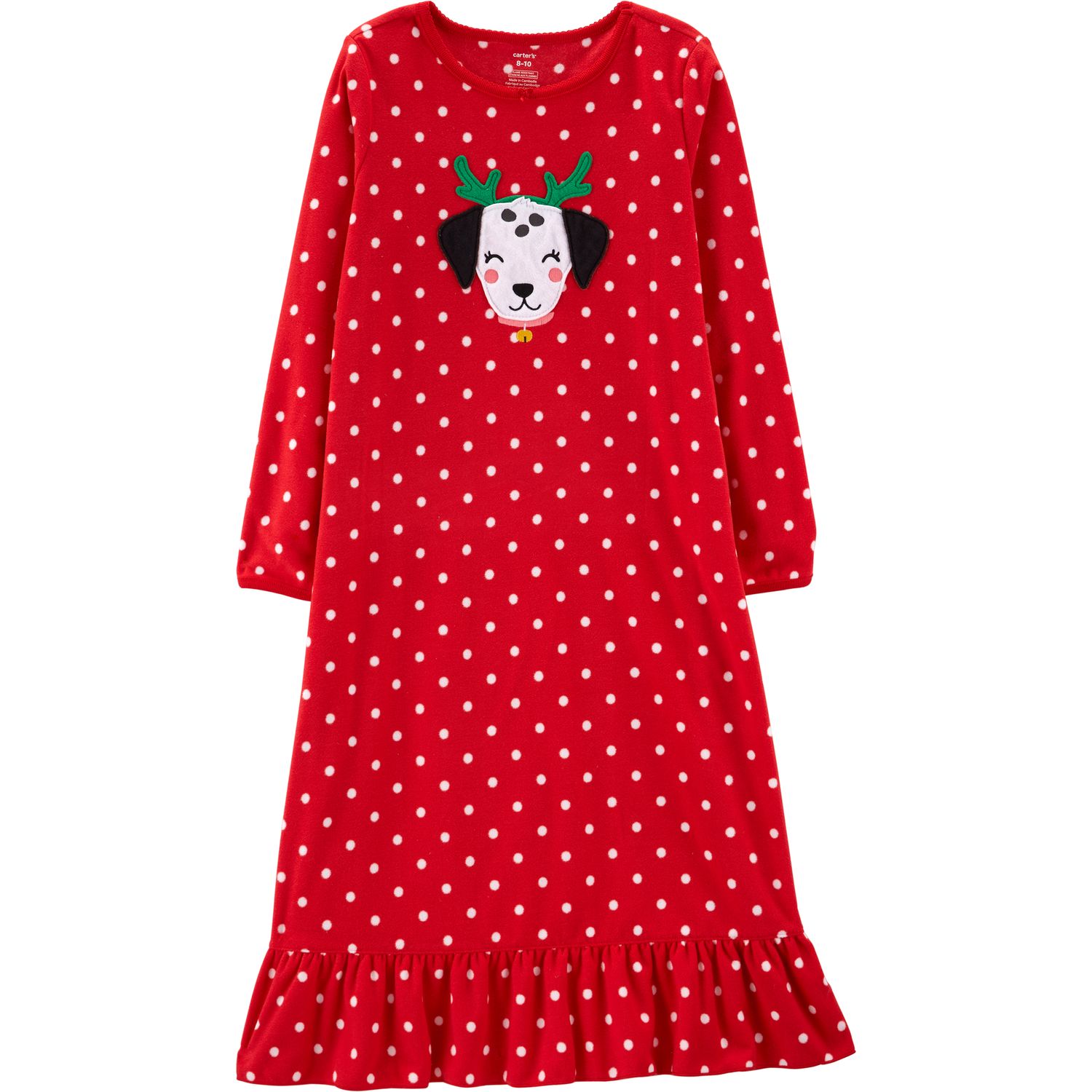 girls fleece nightdress