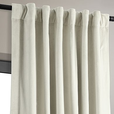 EFF Blackout 1-Panel Signature Velvet Window Curtain