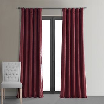 EFF Blackout 1-Panel Signature Velvet Window Curtain