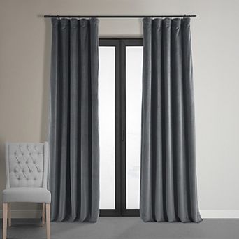 EFF Blackout 1-Panel Signature Velvet Window Curtain