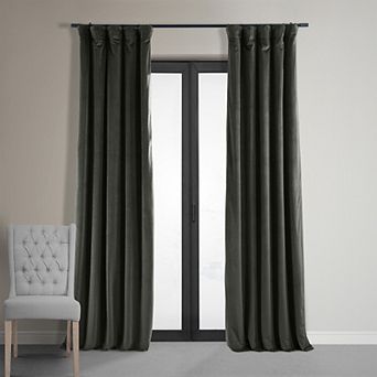 EFF Blackout 1-Panel Signature Velvet Window Curtain