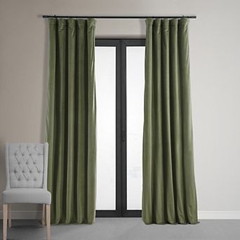 EFF Blackout 1-Panel Signature Velvet Window Curtain