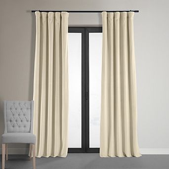 EFF Blackout 1-Panel Signature Velvet Window Curtain