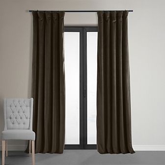 EFF Blackout 1-Panel Signature Velvet Window Curtain