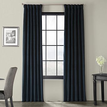 EFF Blackout 1-Panel Signature Velvet Window Curtain