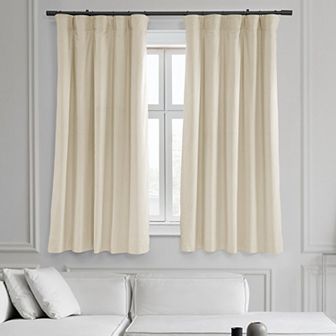 EFF Blackout 1-Panel Signature Velvet Window Curtain