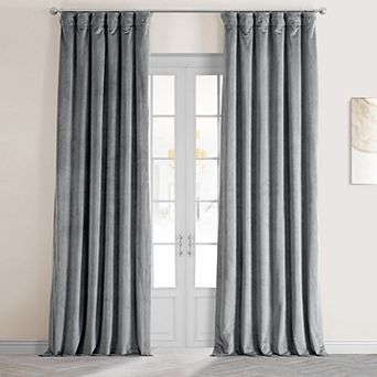 EFF Blackout 1-Panel Signature Velvet Window Curtain