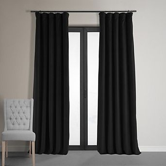 EFF Blackout 1-Panel Signature Velvet Window Curtain