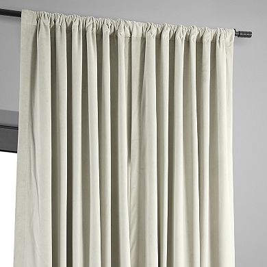 EFF Blackout 1-Panel Signature Velvet Double-Wide Window Curtain