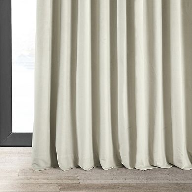 EFF Blackout 1-Panel Signature Velvet Double-Wide Window Curtain