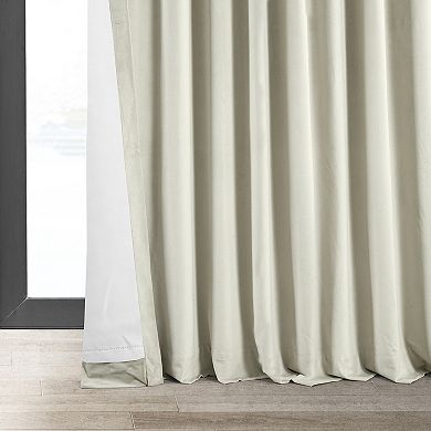 EFF Blackout 1-Panel Signature Velvet Double-Wide Window Curtain