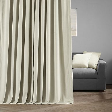 EFF Blackout 1-Panel Signature Velvet Double-Wide Window Curtain