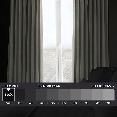 EFF Signature Velvet Double-Wide Blackout Window Curtain Panel