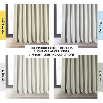 EFF Signature Velvet Double-Wide Blackout Window Curtain Panel