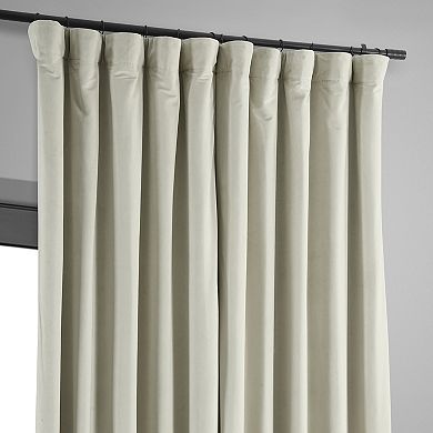 EFF Blackout 1-Panel Signature Velvet Double-Wide Window Curtain