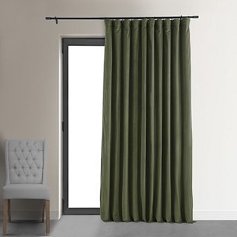 EFF Signature Velvet Double-Wide Blackout Window Curtain Panel