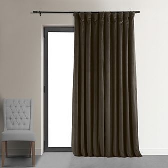 EFF Signature Velvet Double-Wide Blackout Window Curtain Panel