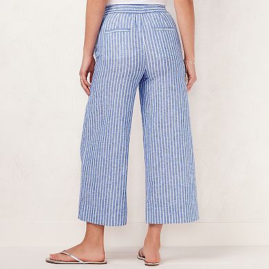 Women's LC Lauren Conrad Linen-Blend Wide Leg Beach Pants