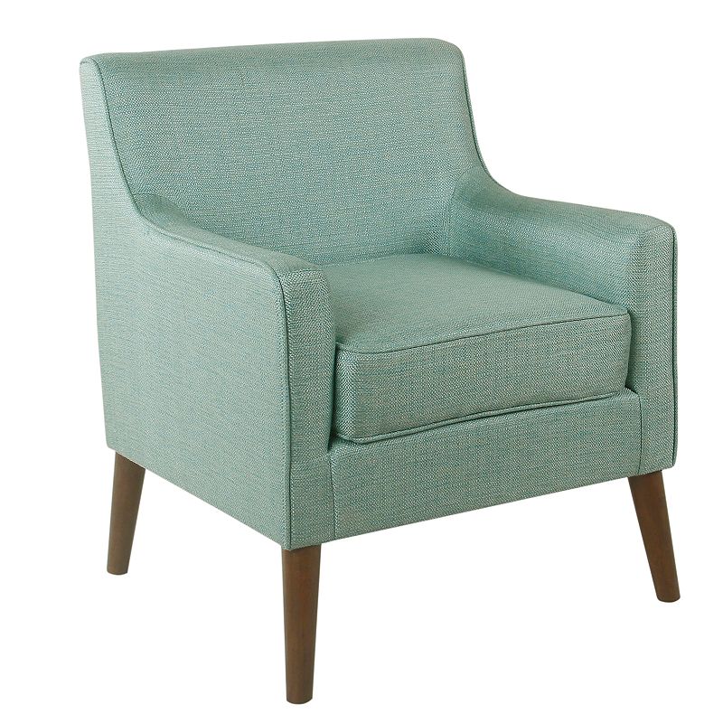 HomePop Davis Mid-Century Accent Chair, Blue