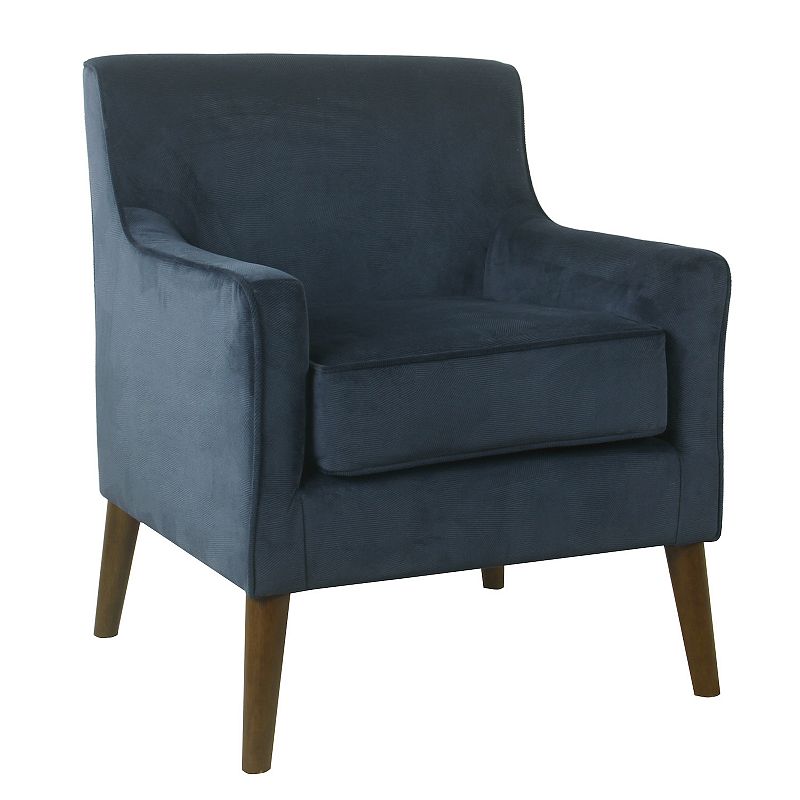 HomePop Davis Mid-Century Accent Chair, Blue