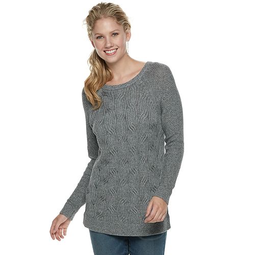 Women's SONOMA Goods for Life™ Twist Cable-Knit Sweater