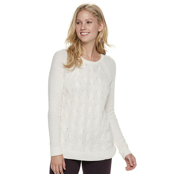 Women's Sonoma Goods For Life® Twist Cable-Knit Sweater