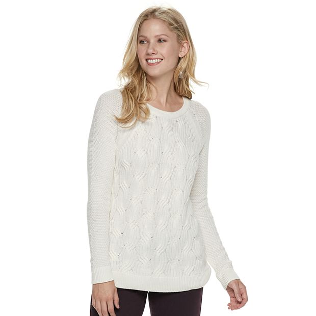 Women s Sonoma Goods For Life Twist Cable Knit Sweater