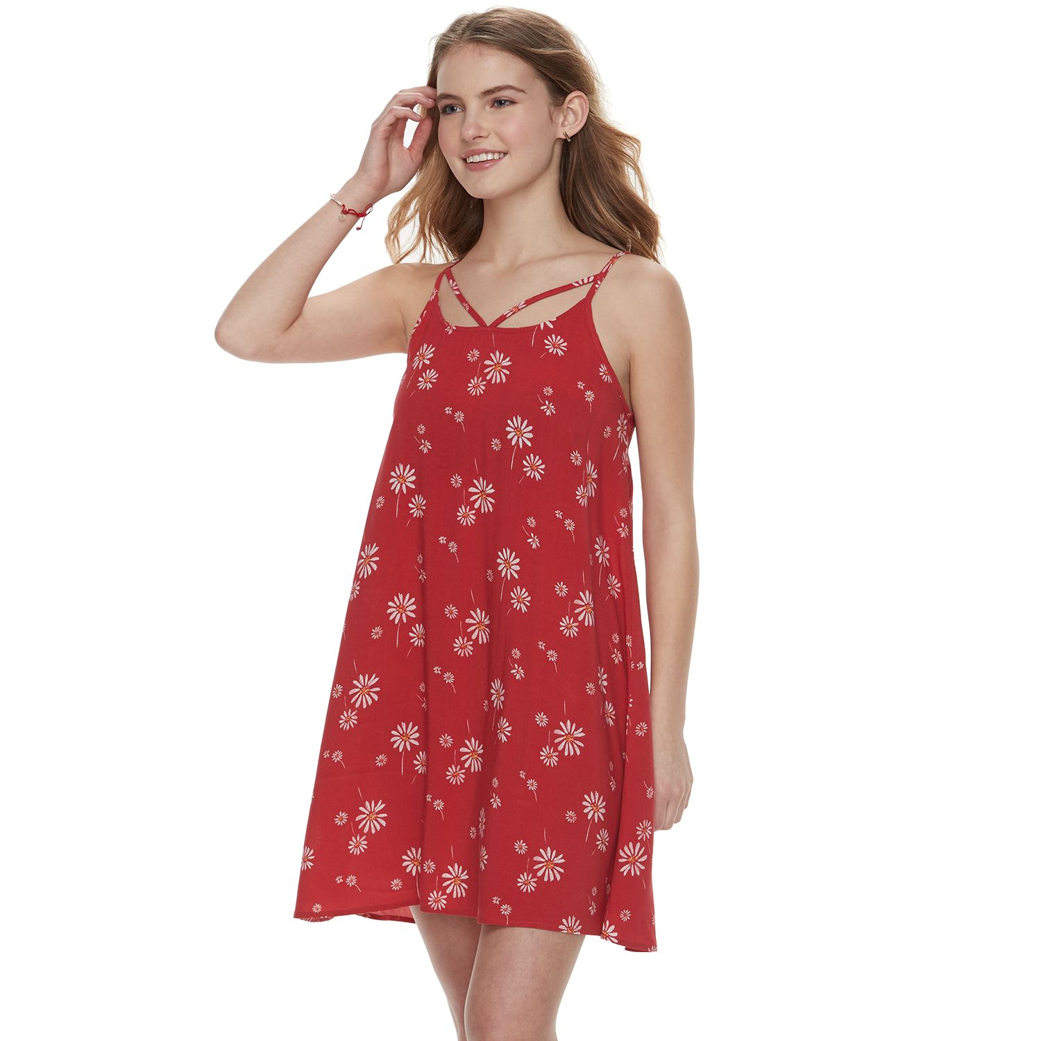 red junior dresses at macys