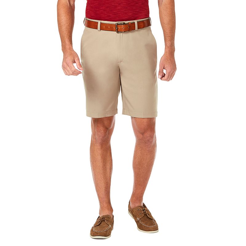 UPC 019781958684 product image for Men's Haggar® Cool 18® Pro Gabardine Flat Front Shorts, Size: 34, Green | upcitemdb.com