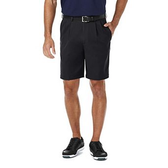 Men's Haggar® Cool 18® PRO Straight-Fit Solid Pleated Shorts