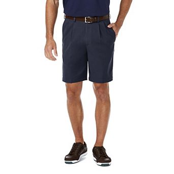 Men's Haggar® Cool 18® PRO Straight-Fit Solid Pleated Shorts