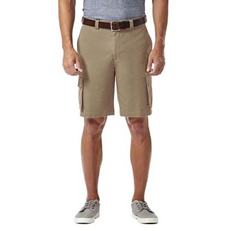 Men's Haggar® 10" Straight-Fit Stretch Cargo Flat-Front Shorts