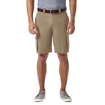 Men's Haggar® 10" Straight-Fit Stretch Cargo Flat-Front Shorts