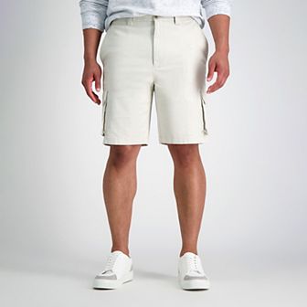 Men's Haggar® 10" Straight-Fit Stretch Cargo Flat-Front Shorts