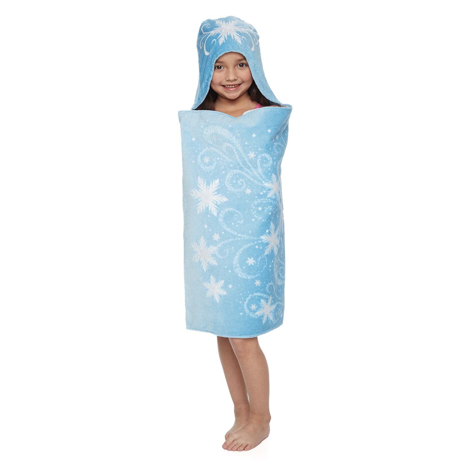 frozen hooded towel poncho