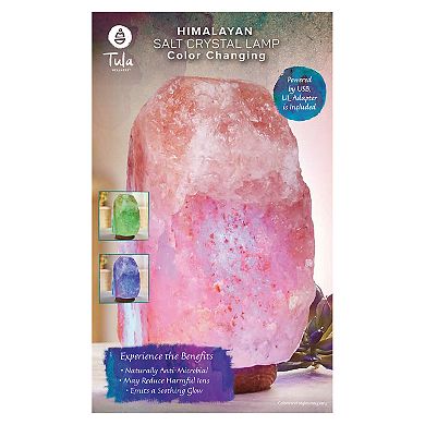 Tula USB Color-Changing Himalayan Salt Lamp