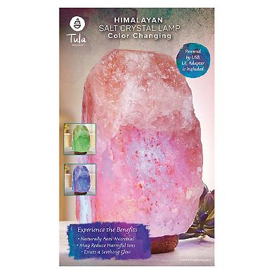 Tula USB Color-Changing Himalayan Salt Lamp 