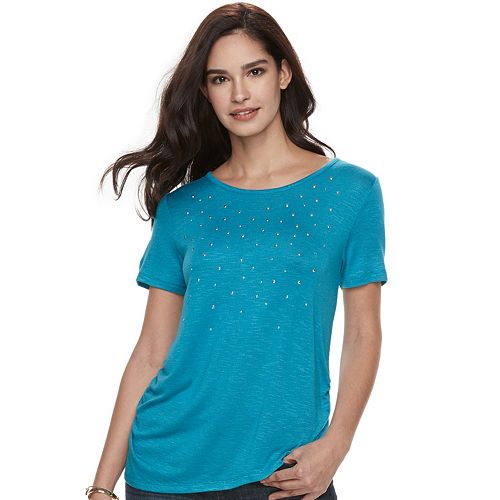 Women's Juicy Couture Embellished Ruched Top