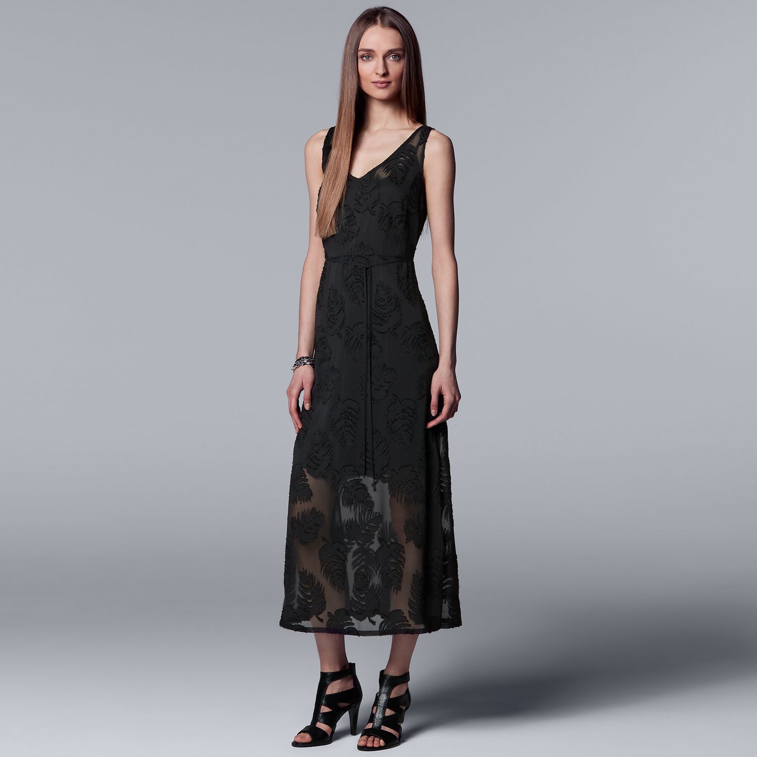 vera wang black dress kohls
