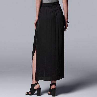 Women's Simply Vera Vera Wang Button-Front Maxi Skirt