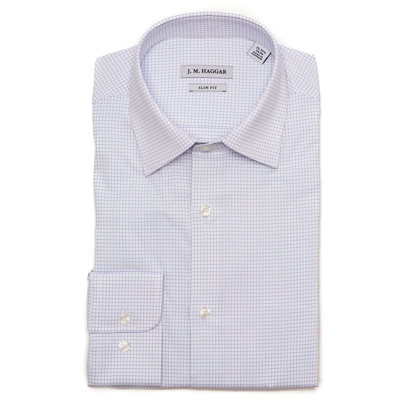 UPC 190697927237 product image for Men's J.M. Haggar Premium Performance Slim-Fit Stretch Dress Shirt, Size: 17.5-3 | upcitemdb.com