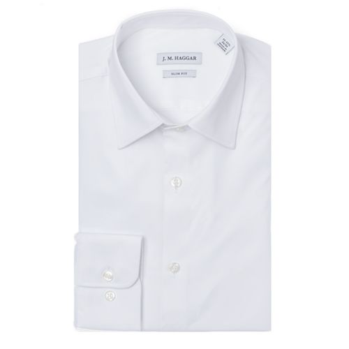 haggar slim fit dress shirts