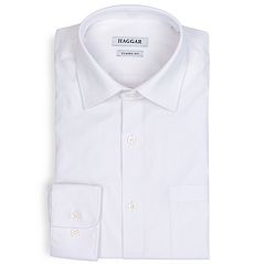 Men's Haggar Motion Ease Collar Regular-Fit Stretch Dress Shirt