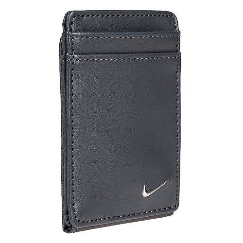 Men S Nike Rfid Blocking Magnetic Leather Front Pocket Wallet - 