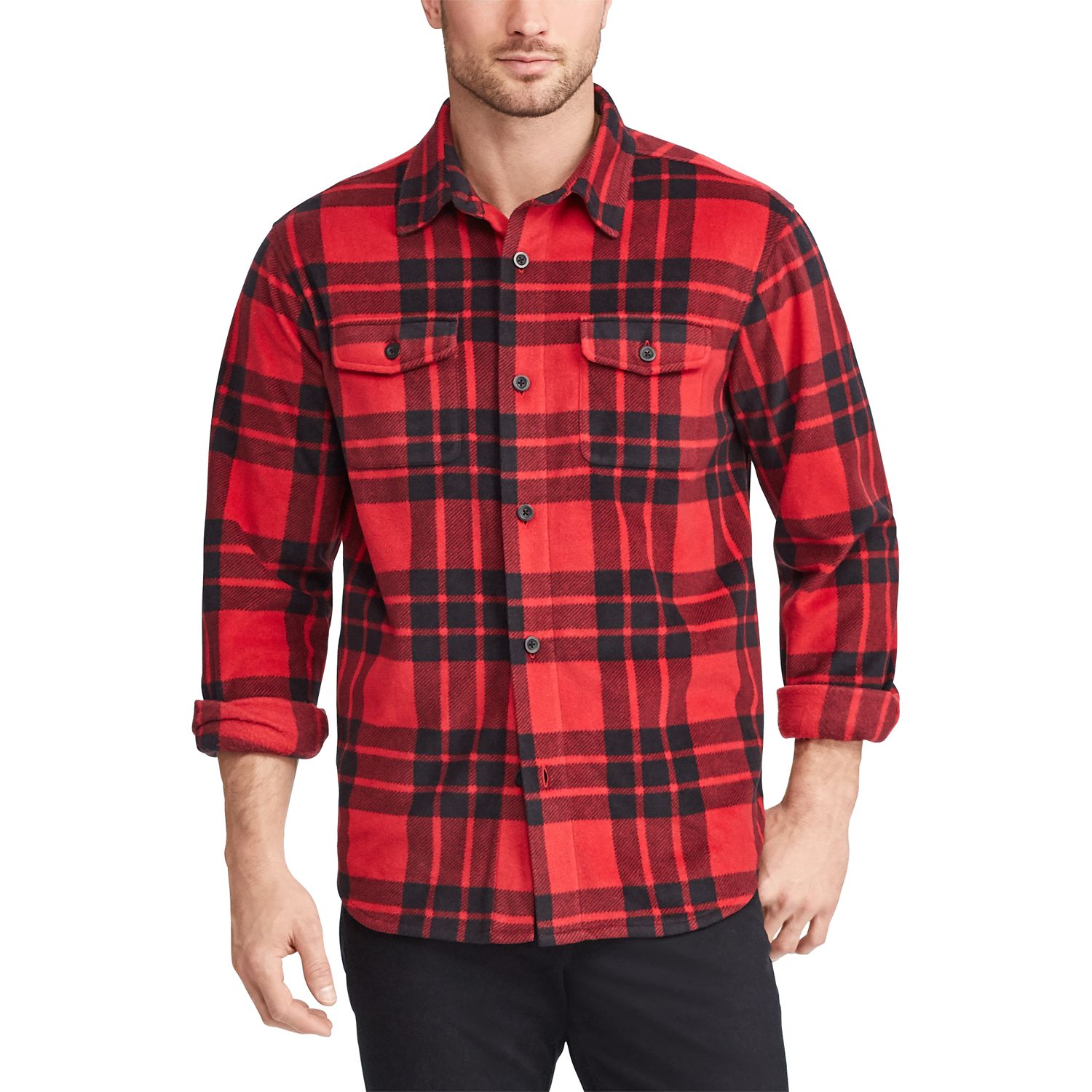 chaps flannel shirt jacket